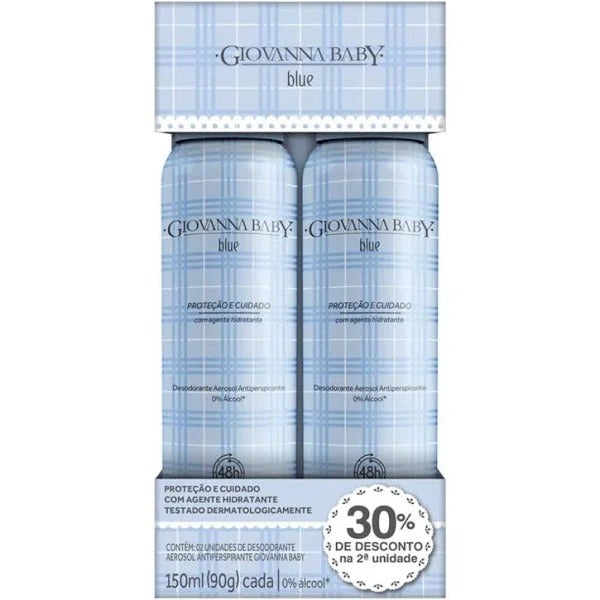 Kit Desodorante Aerosol Giovanna Baby 2 Unidades 150ml. Escolha sua Fragrância.