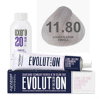 Kit Coloração Alfaparf Evolution Platinum + Ox de Sua Preferência