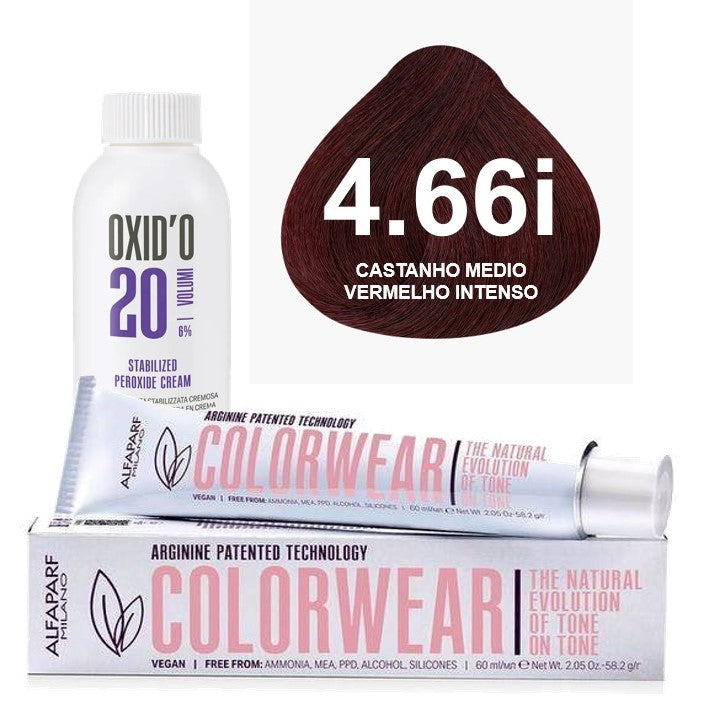 Kit Tonalizante Alfaparf Color Wear Vermelhos + Ox de Sua Preferência