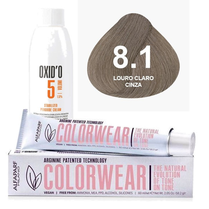 Kit Tonalizante Alfaparf Color Wear Marrons Frios + Ox de Sua Preferência