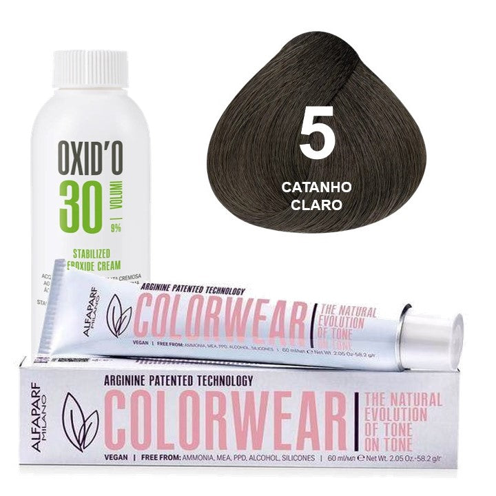 Kit Tonalizante Alfaparf Color Wear Naturais + Ox de Sua Preferência
