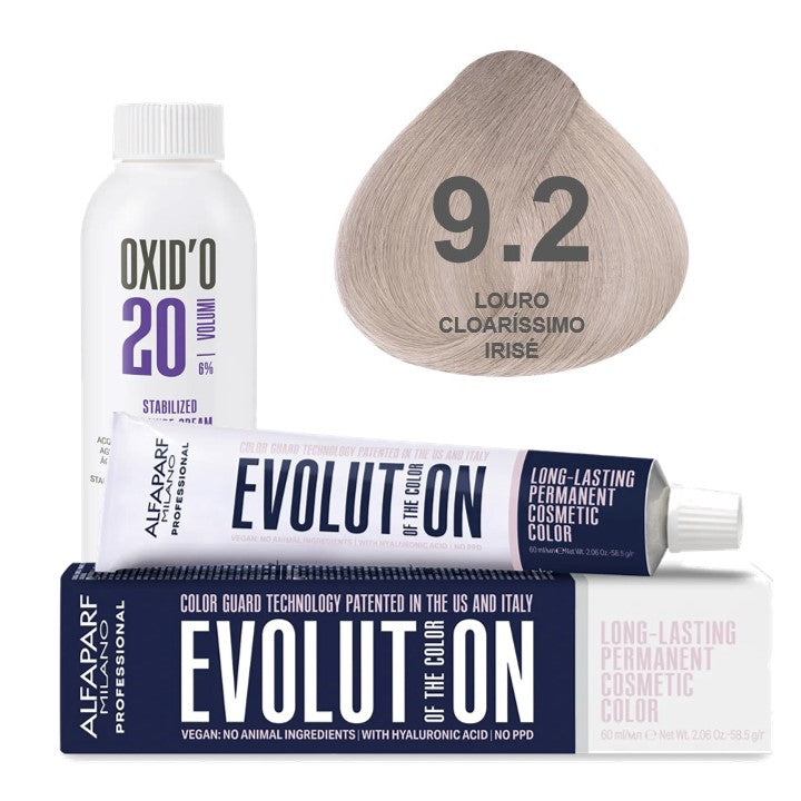 Kit Coloração Alfaparf Evolution Marrons Frios + Ox de Sua Preferência