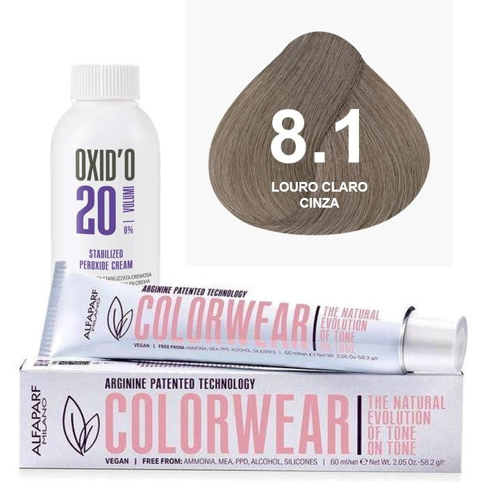 Kit Tonalizante Alfaparf Color Wear Marrons Frios + Ox de Sua Preferência