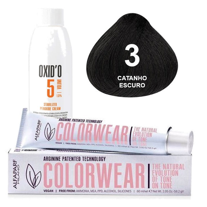 Kit Tonalizante Alfaparf Color Wear Naturais + Ox de Sua Preferência