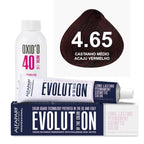 Kit Coloração Alfaparf Evolution Vermelhos + Ox de Sua Preferência