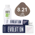 Kit Coloração Alfaparf Evolution Marrons Frios + Ox de Sua Preferência