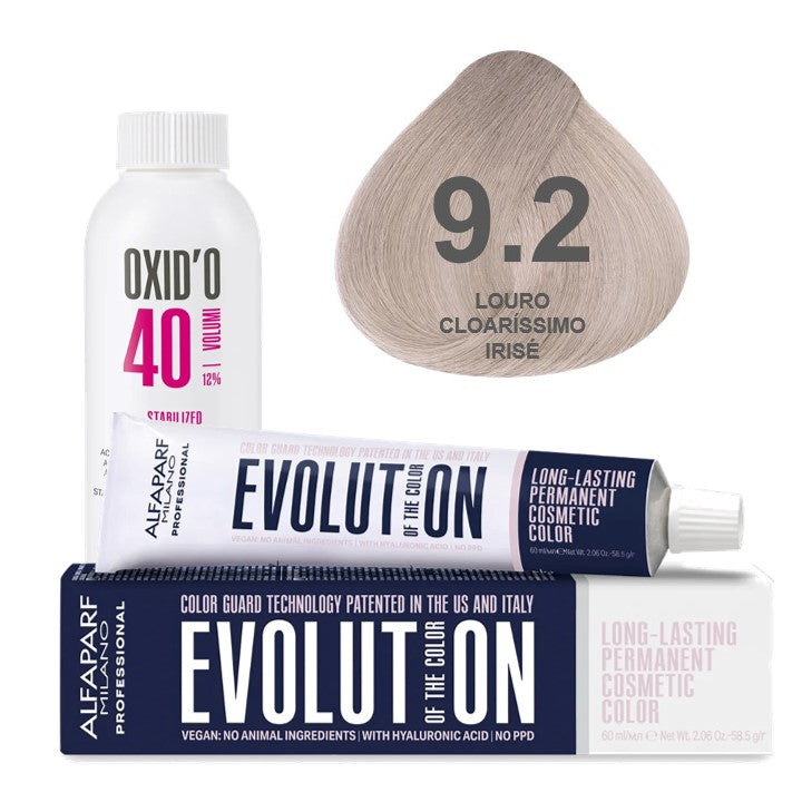 Kit Coloração Alfaparf Evolution Marrons Frios + Ox de Sua Preferência