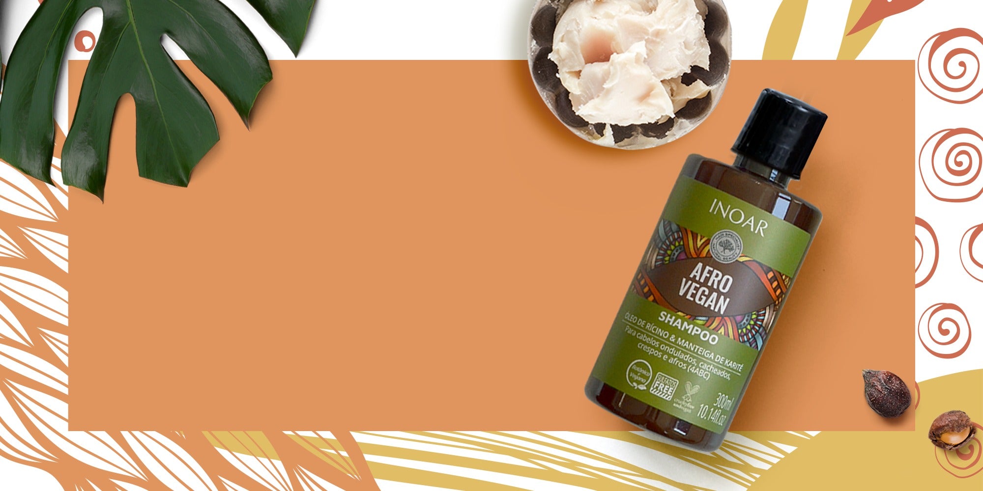 Inoar Leave-in Afro Vegan 300 ml — Coloração Capilar Inoar