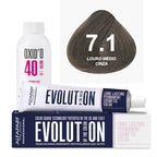Kit Coloração Alfaparf Evolution Marrons Frios + Ox de Sua Preferência
