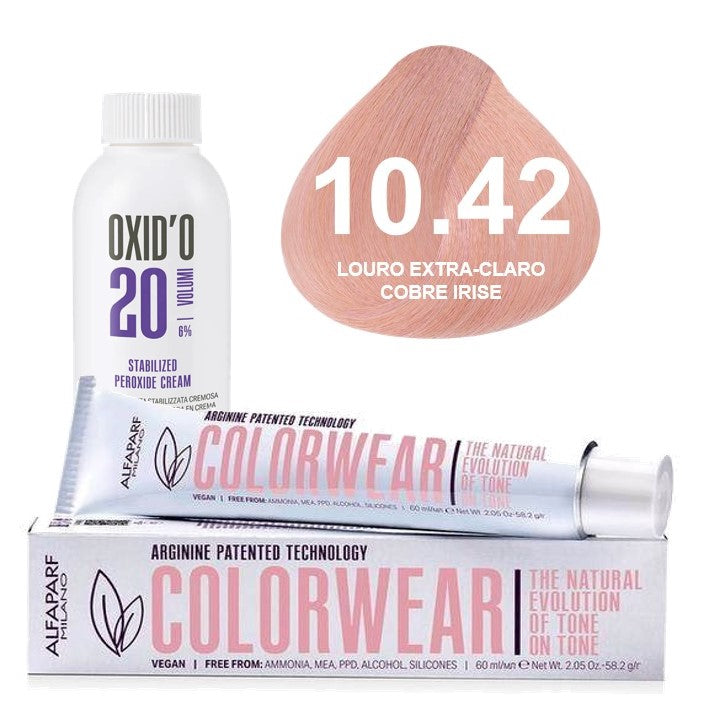 Kit Tonalizante Alfaparf Color Wear Cobre + Ox de Sua Preferência