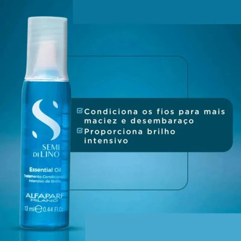 Ampola Azul Alfaparf Semi Di Lino Essential Oil 13Ml