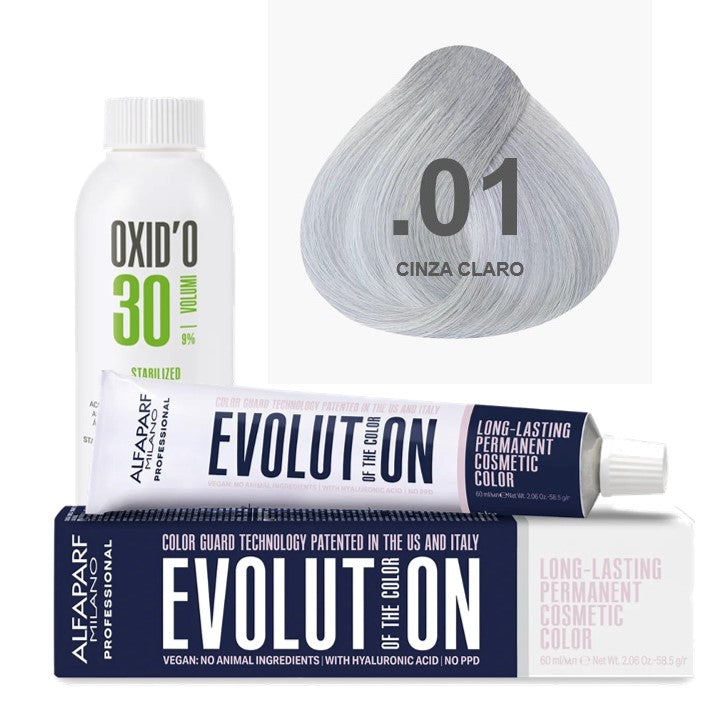 Kit Coloração Alfaparf Evolution Harmonizers + Ox de Sua Preferência