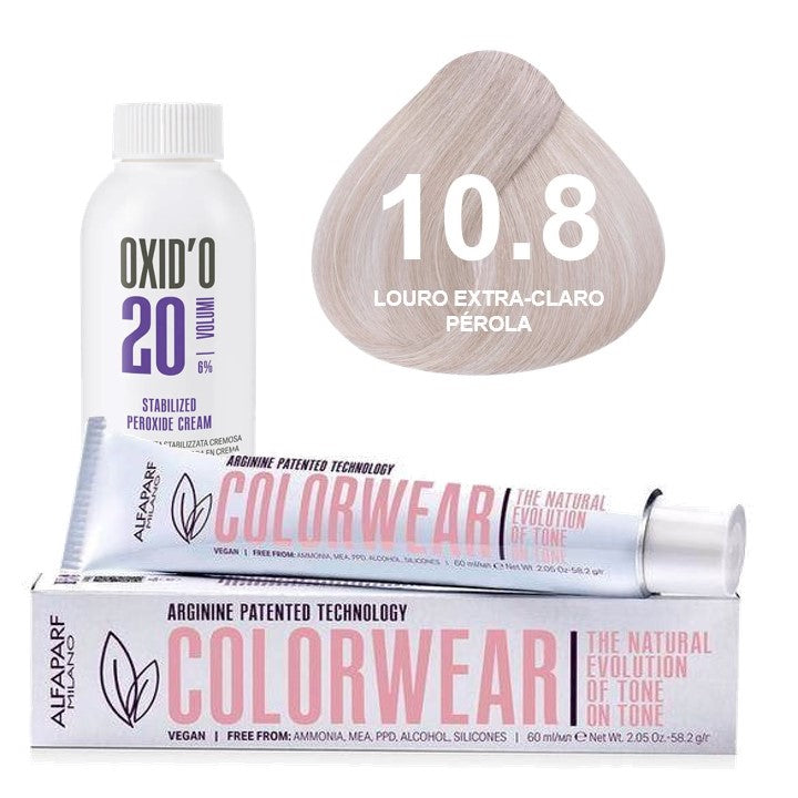 Kit Tonalizante Alfaparf Color Wear Marrons Frios + Ox de Sua Preferência