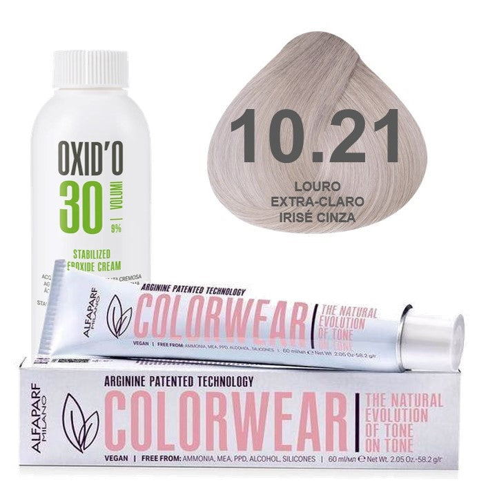 Kit Tonalizante Alfaparf Color Wear Marrons Frios + Ox de Sua Preferência