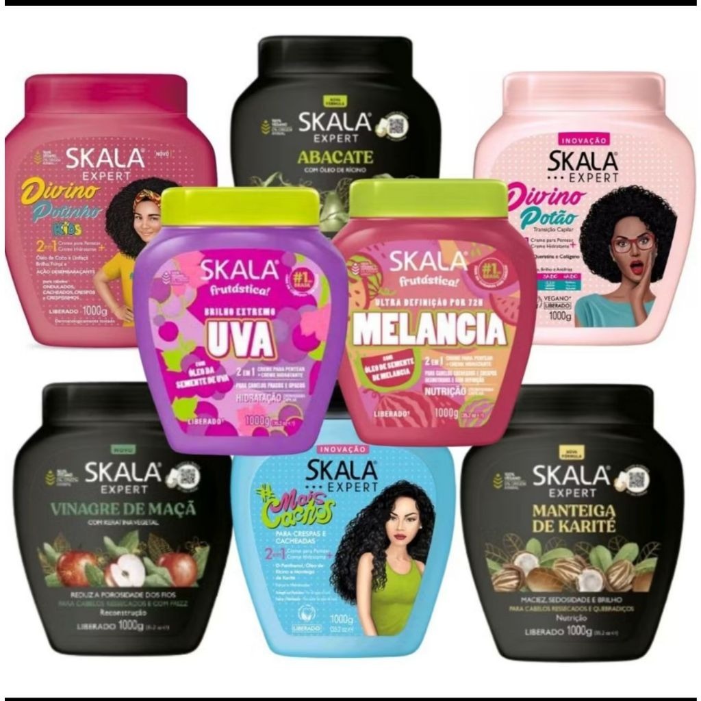 Kit 2 x Creme de tratamento Skala. Escoha sua fragrâncias