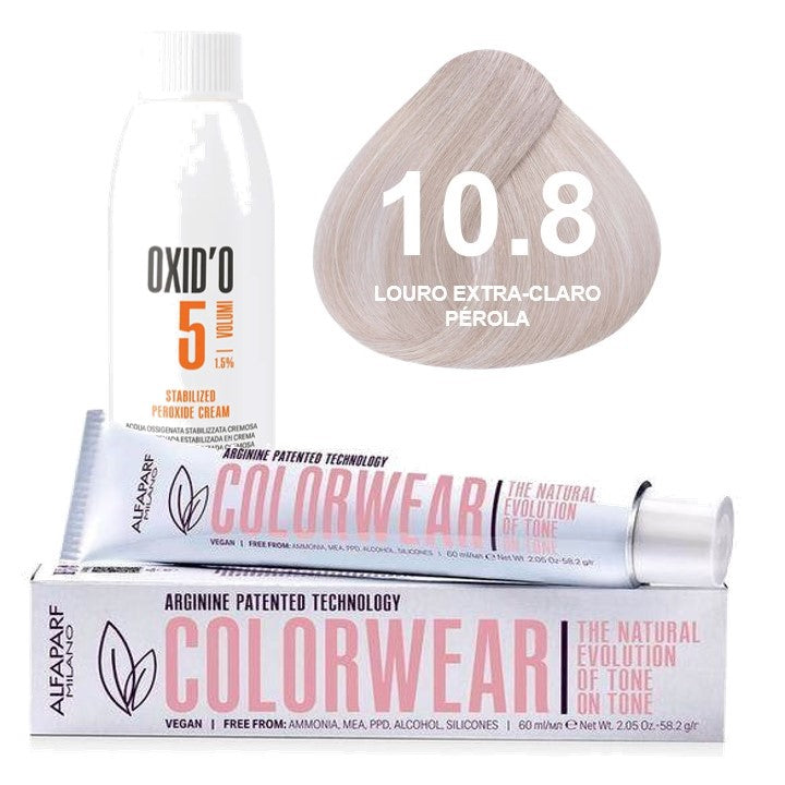 Kit Tonalizante Alfaparf Color Wear Marrons Frios + Ox de Sua Preferência