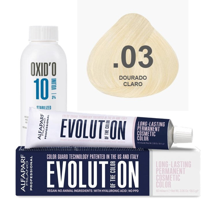 Kit Coloração Alfaparf Evolution Harmonizers + Ox de Sua Preferência