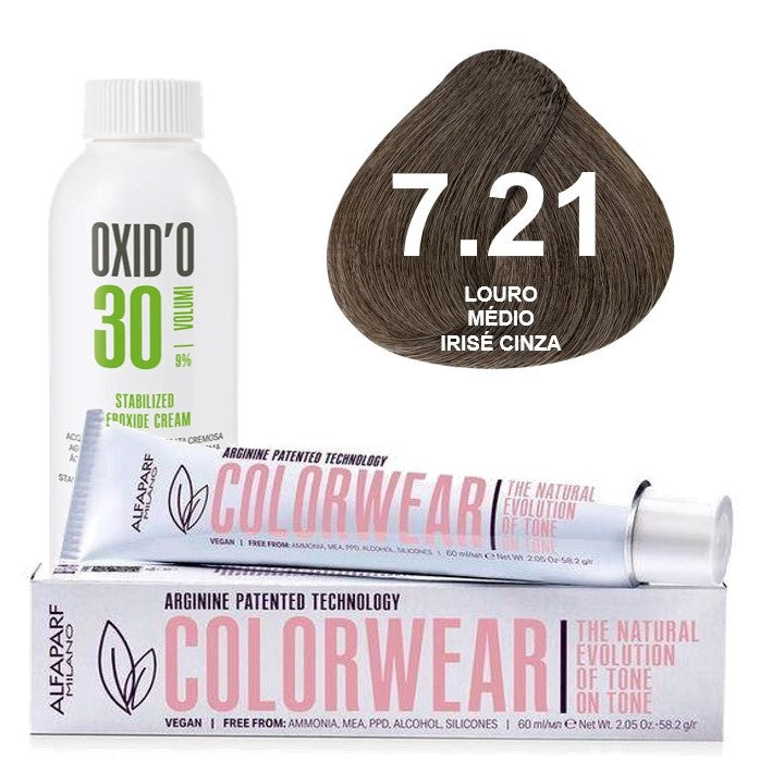Kit Tonalizante Alfaparf Color Wear Marrons Frios + Ox de Sua Preferência