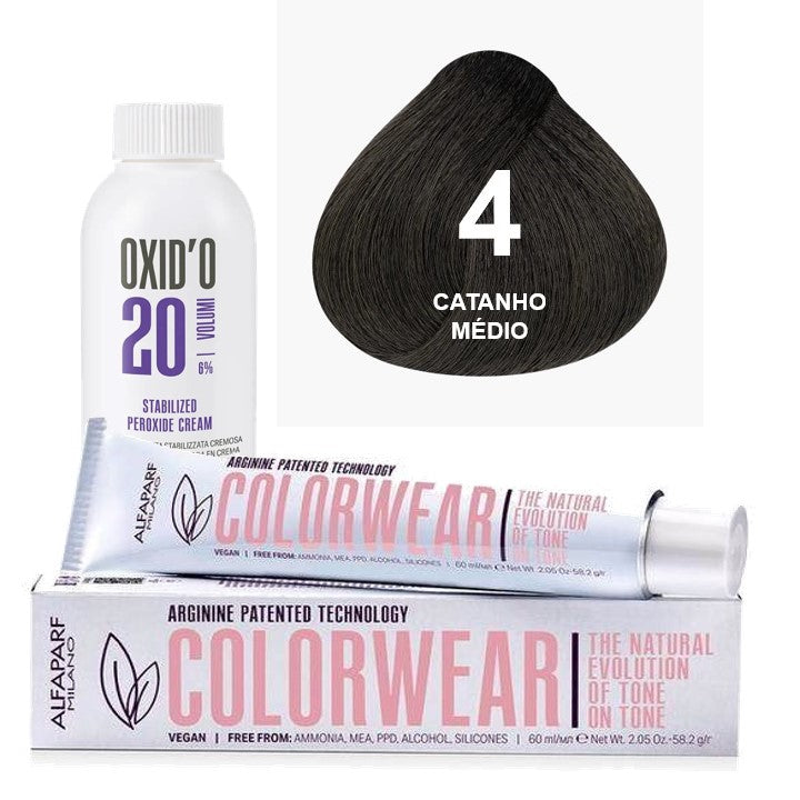 Kit Tonalizante Alfaparf Color Wear Naturais + Ox de Sua Preferência