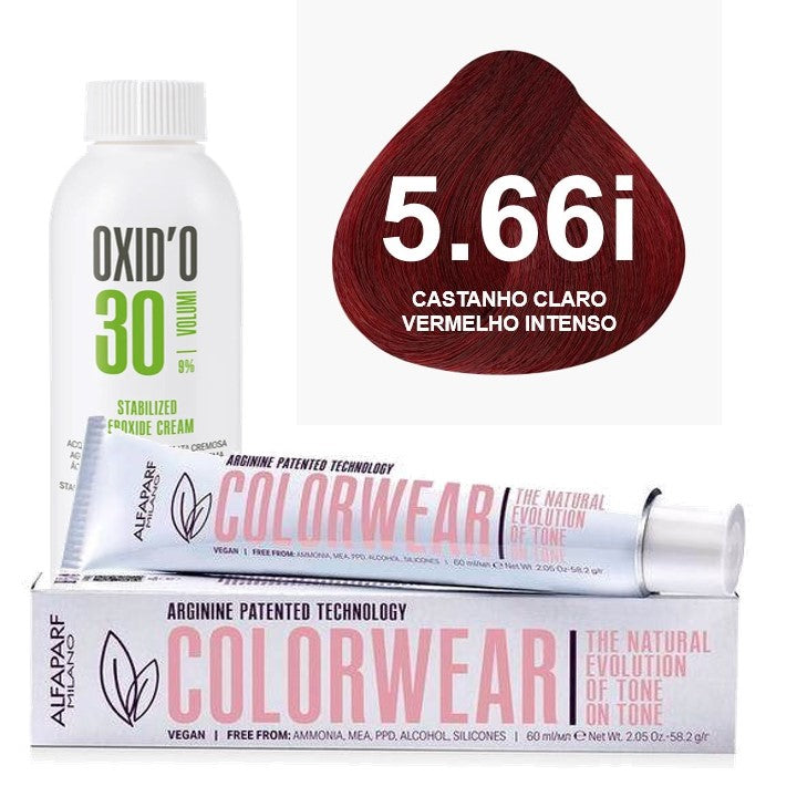Kit Tonalizante Alfaparf Color Wear Vermelhos + Ox de Sua Preferência