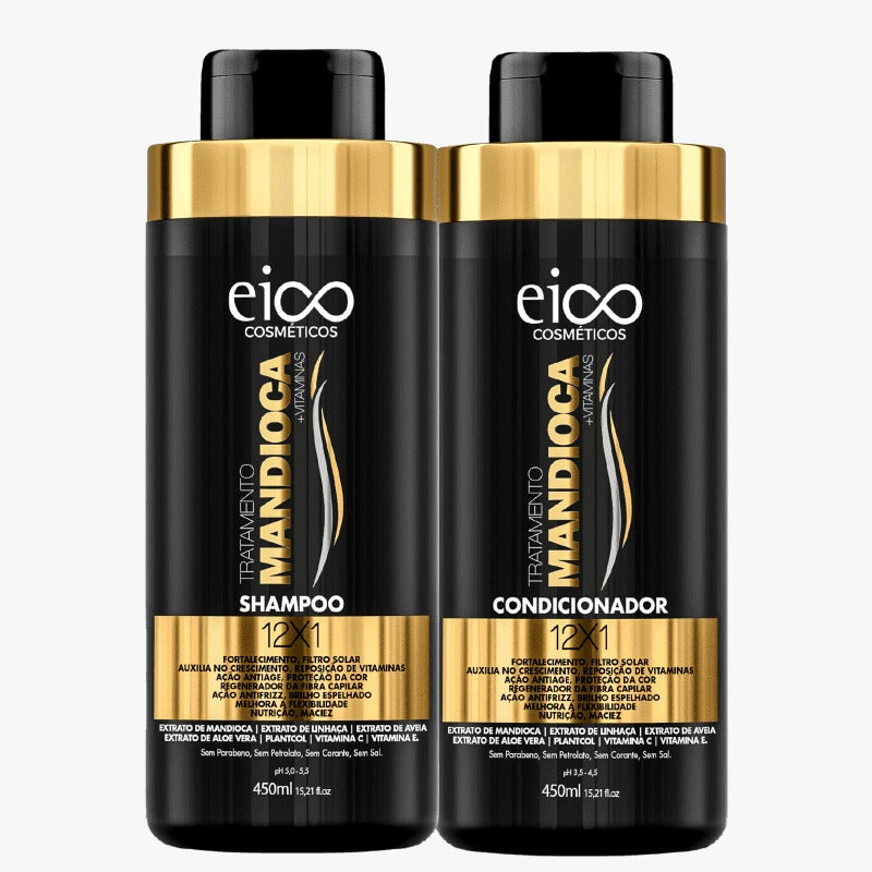 Kit Eico Shampoo + Condicionador 450ml. Escolha o seu.