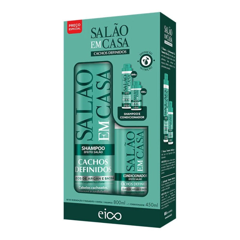 Kit Eico Shampoo 800ml + Condicionador 450ml. Escolha o seu.