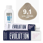 Kit Coloração Alfaparf Evolution Marrons Frios + Ox de Sua Preferência