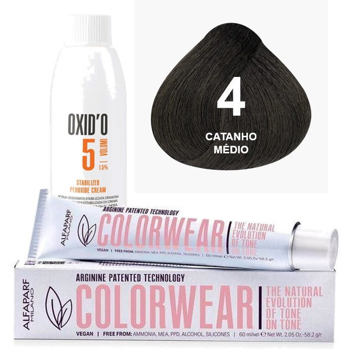 Kit Tonalizante Alfaparf Color Wear Naturais + Ox de Sua Preferência