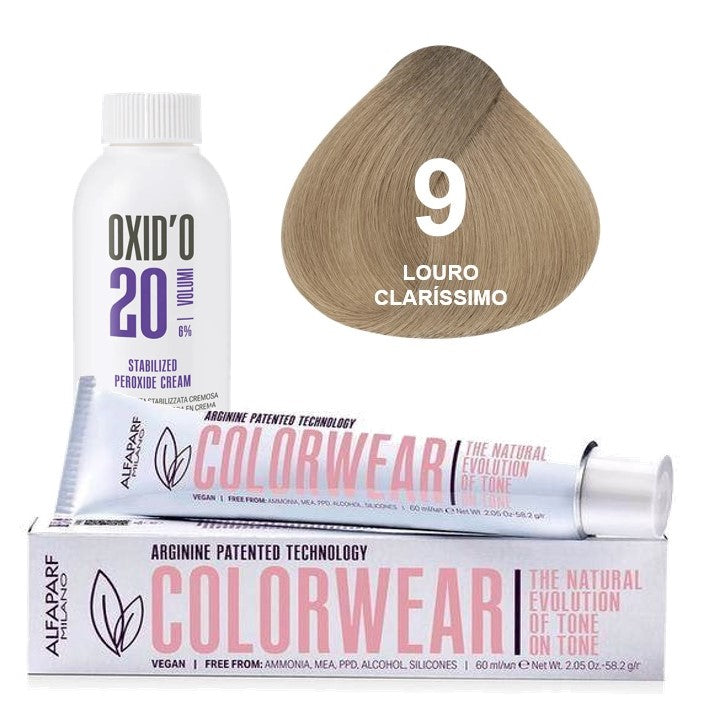 Kit Tonalizante Alfaparf Color Wear Naturais + Ox de Sua Preferência