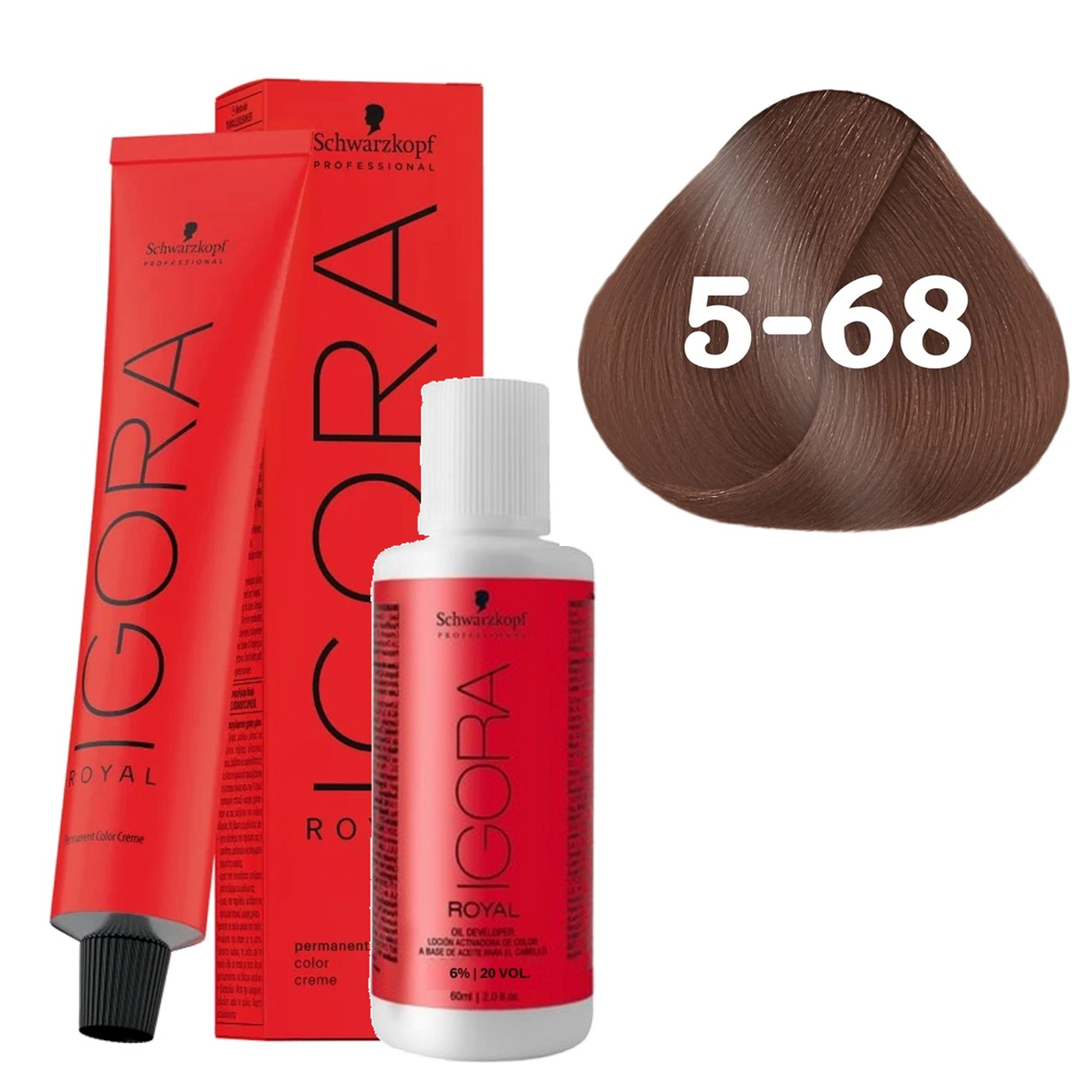 Coloração Schwarzkopf Igora Royal + Ox 20 Vol — Selecione a Cor