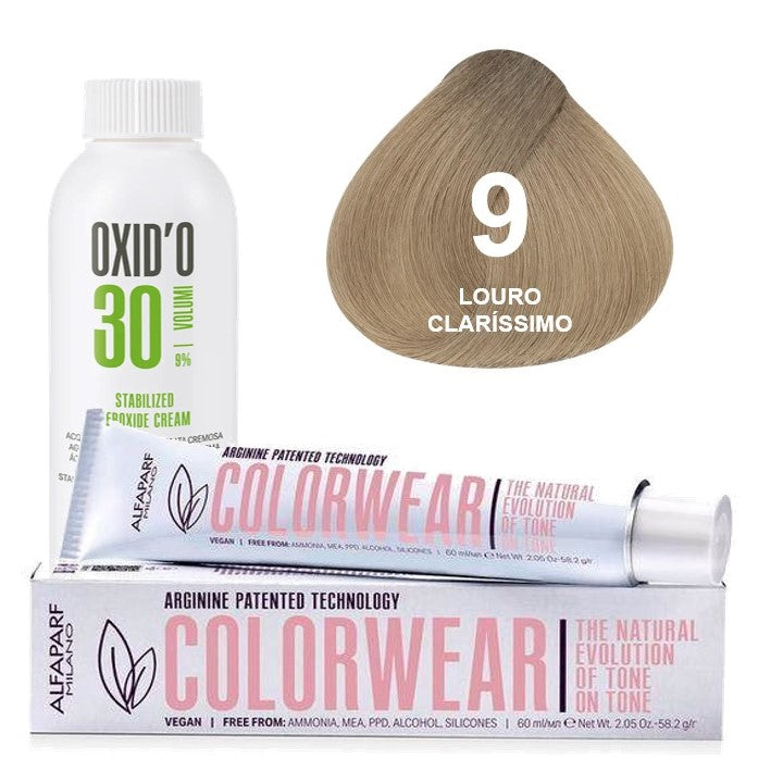 Kit Tonalizante Alfaparf Color Wear Naturais + Ox de Sua Preferência