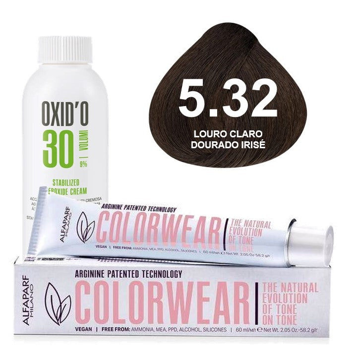 Kit Tonalizante Alfaparf Color Wear Marrons Quentes + Ox de Sua Preferência