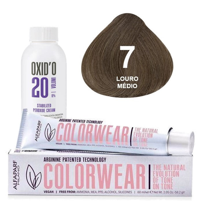 Kit Tonalizante Alfaparf Color Wear Naturais + Ox de Sua Preferência