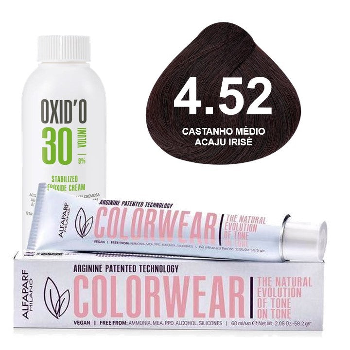 Kit Tonalizante Alfaparf Color Wear Marrons Quentes + Ox de Sua Preferência