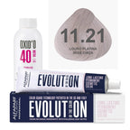 Kit Coloração Alfaparf Evolution Platinum + Ox de Sua Preferência
