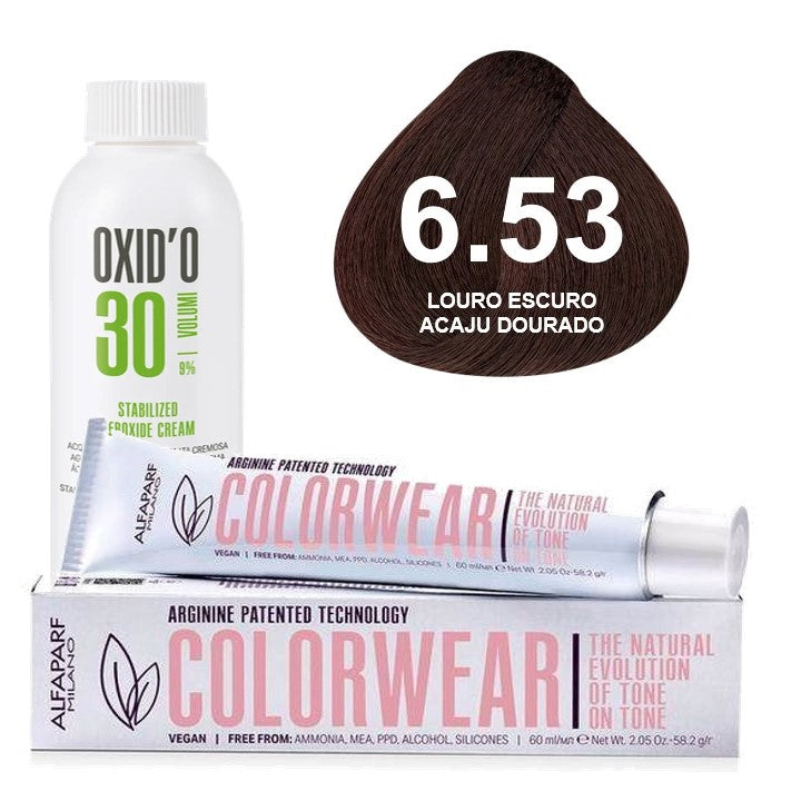 Kit Tonalizante Alfaparf Color Wear Marrons Quentes + Ox de Sua Preferência