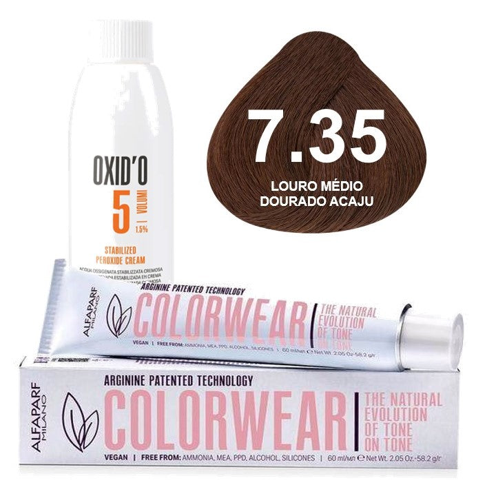 Kit Tonalizante Alfaparf Color Wear Marrons Quentes + Ox de Sua Preferência
