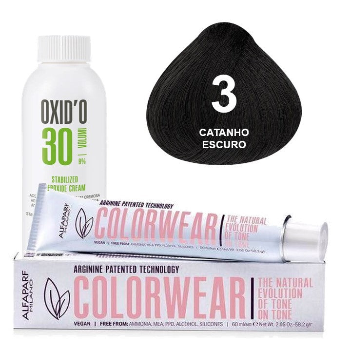 Kit Tonalizante Alfaparf Color Wear Naturais + Ox de Sua Preferência