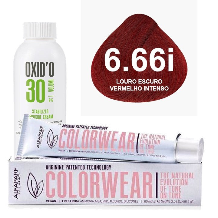 Kit Tonalizante Alfaparf Color Wear Vermelhos + Ox de Sua Preferência