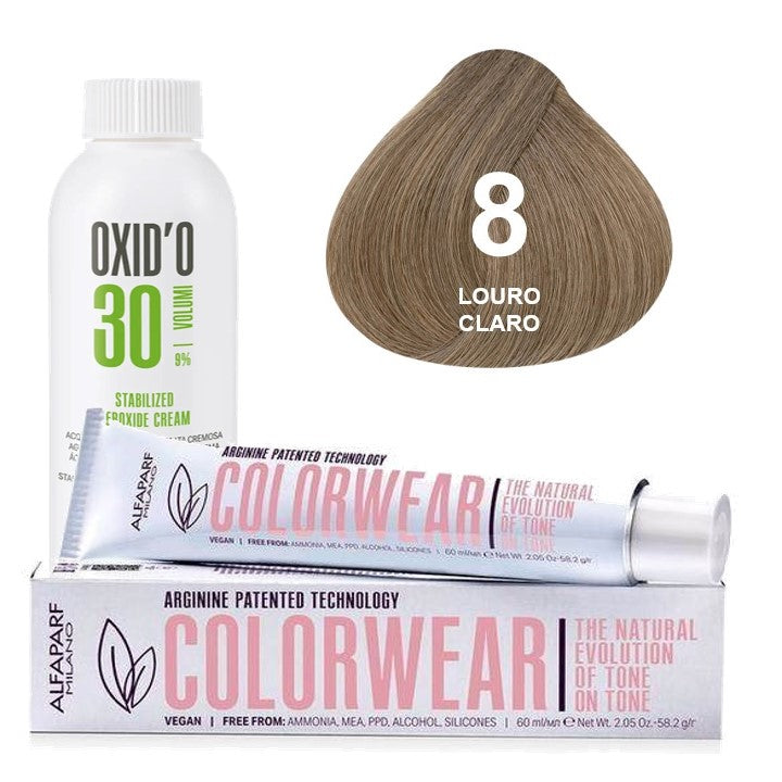 Kit Tonalizante Alfaparf Color Wear Naturais + Ox de Sua Preferência