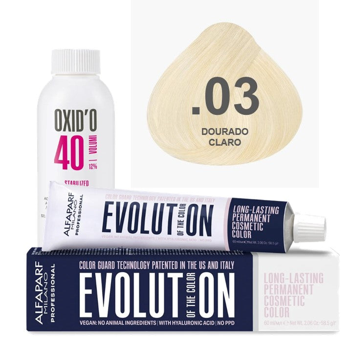 Kit Coloração Alfaparf Evolution Harmonizers + Ox de Sua Preferência