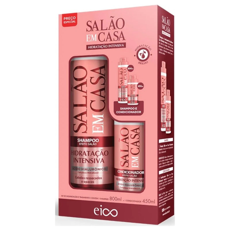 Kit Eico Shampoo 800ml + Condicionador 450ml. Escolha o seu.