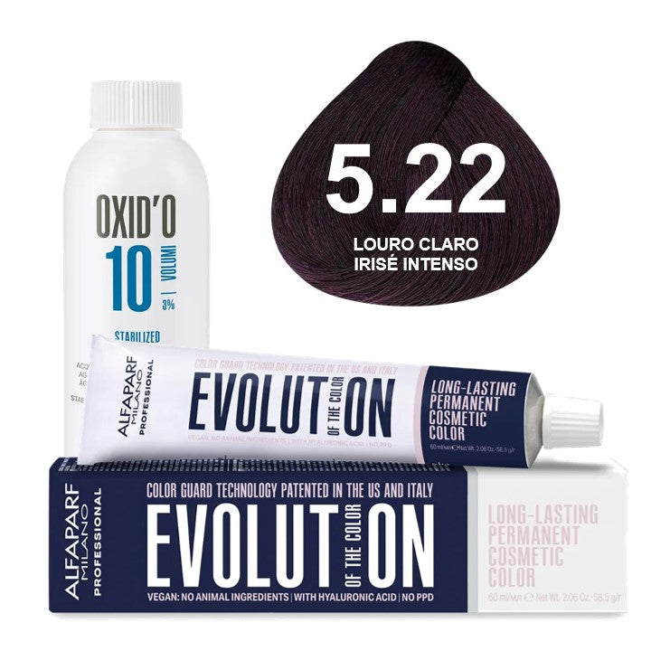 Kit Coloração Alfaparf Evolution Marrons Frios + Ox de Sua Preferência