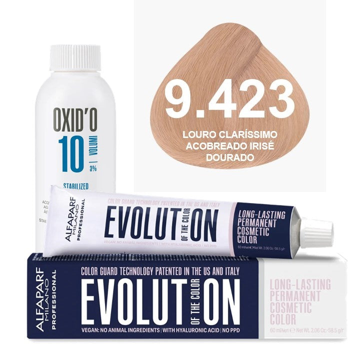 Kit Coloração Alfaparf Evolution Cobre + Ox de Sua Preferência