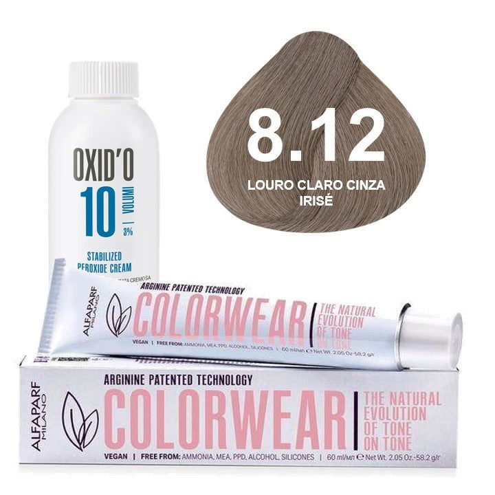 Kit Tonalizante Alfaparf Color Wear Marrons Frios + Ox de Sua Preferência