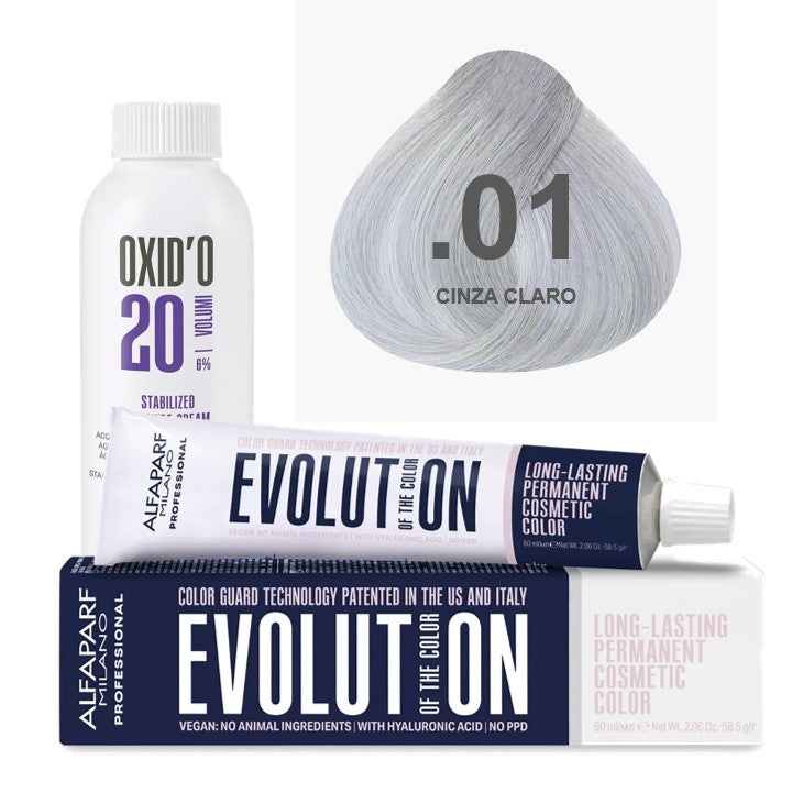 Kit Coloração Alfaparf Evolution Harmonizers + Ox de Sua Preferência