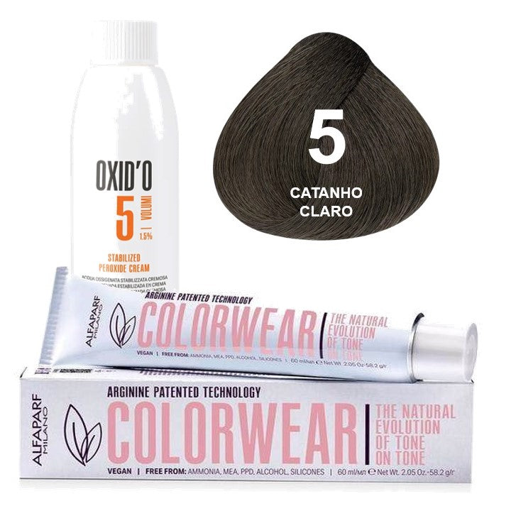 Kit Tonalizante Alfaparf Color Wear Naturais + Ox de Sua Preferência