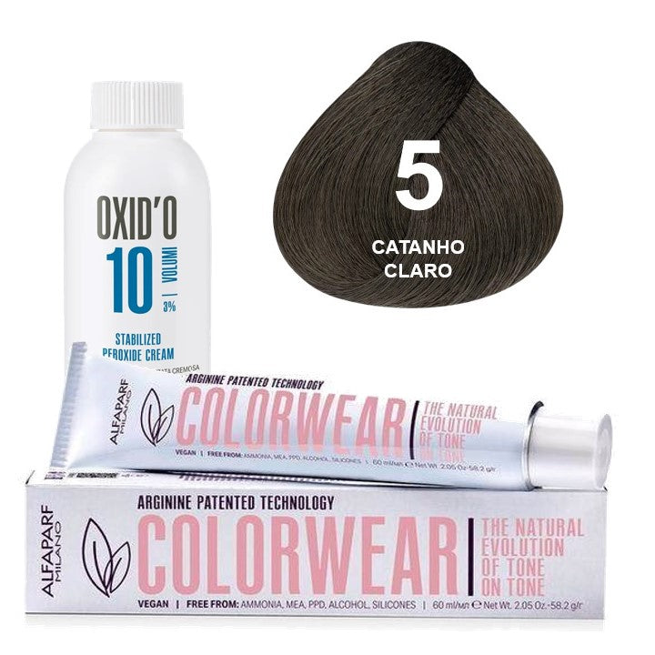 Kit Tonalizante Alfaparf Color Wear Naturais + Ox de Sua Preferência