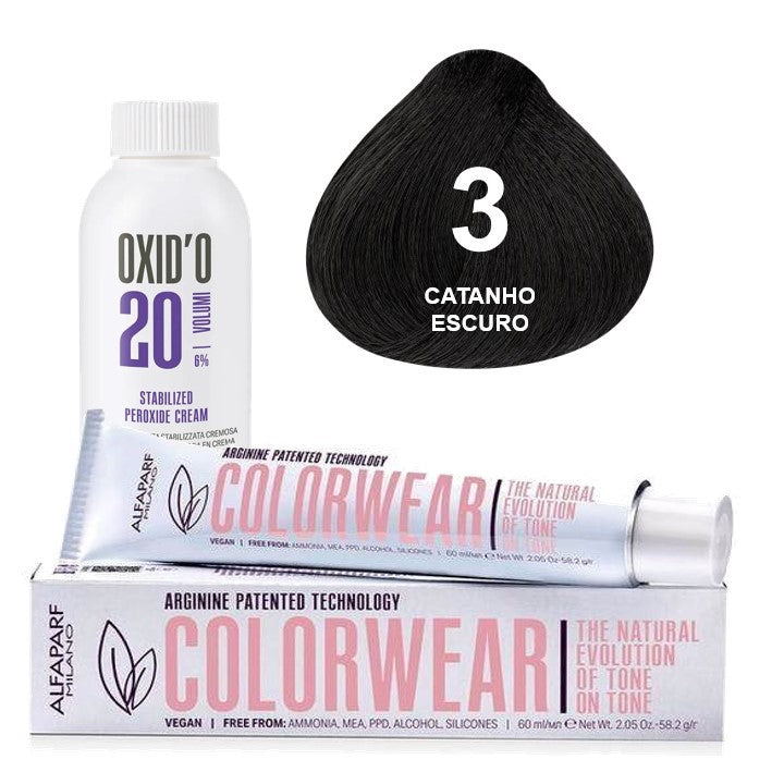 Kit Tonalizante Alfaparf Color Wear Naturais + Ox de Sua Preferência