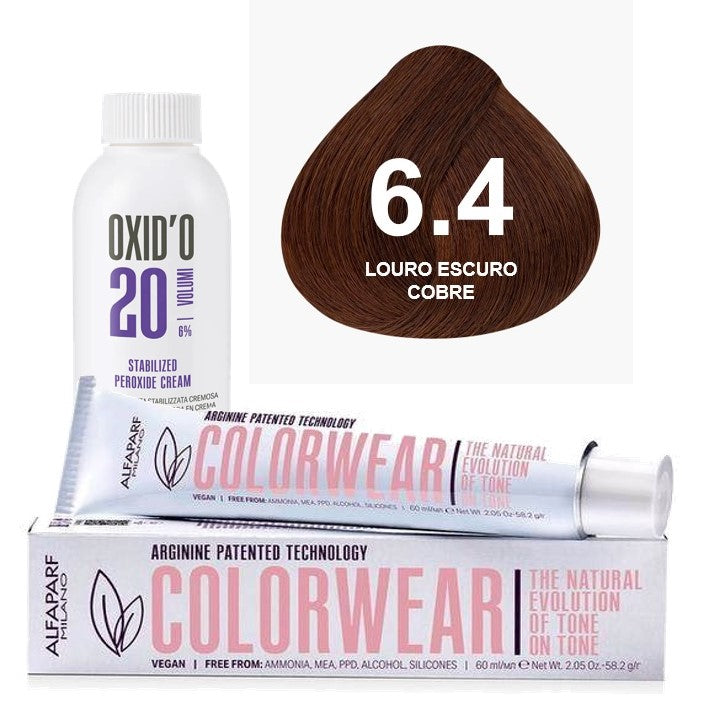 Kit Tonalizante Alfaparf Color Wear Cobre + Ox de Sua Preferência